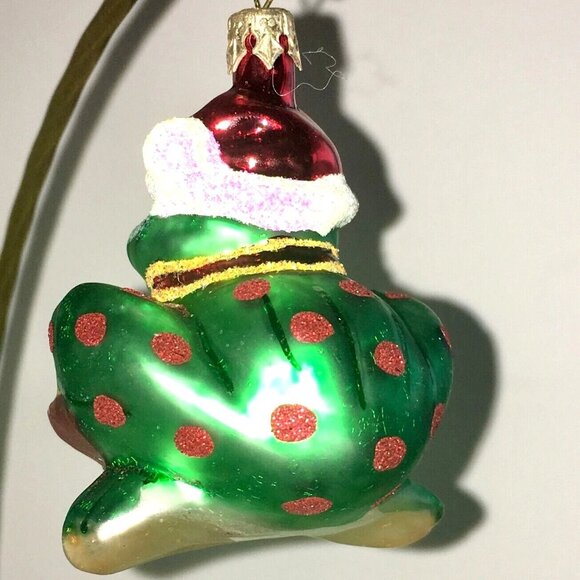 ✨ NEW Authentic Christopher Radko Disney Gospel Prince FROG Blown Glass Ornament - Picture 6 of 6